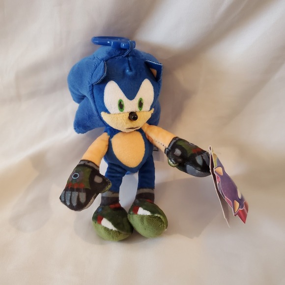 Sonic Other - Sonic Prime Clip On Plush - SONIC Green Gloves Shoes - New with Tag